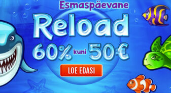 Esmaspäeviti GrandX kasiinos 60% kuni €50 boonust