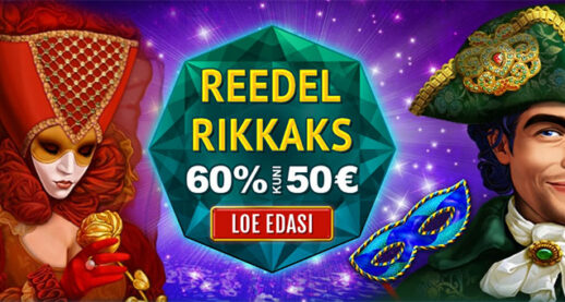 Reedeti saab GrandX kasiinos 60% boonust kuni €50