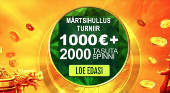 GrandX'i märtsihulluse turniiril €1000 ja 2000 spinni