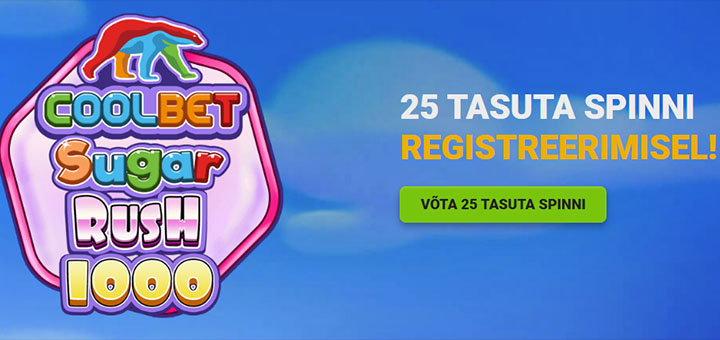 Ava Coolbeti konto ja saad tasuta boonusraha (spinnid)