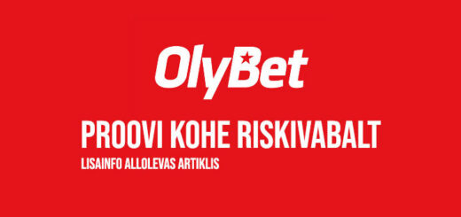 OlyBet konto avamisel €25 slottideks ja €10 niisama