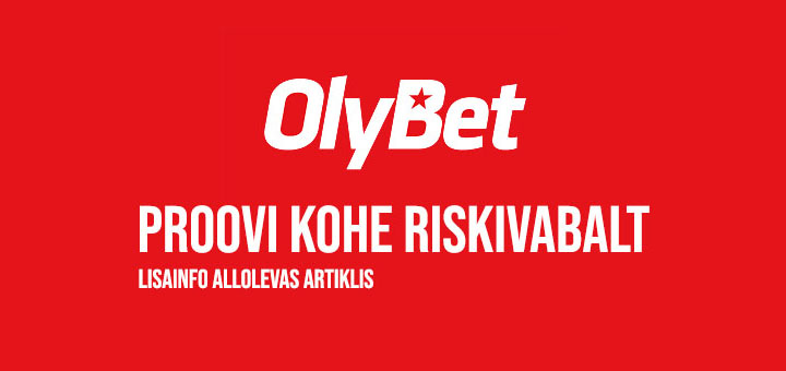 OlyBet konto avamisel €25 slottideks ja €10 niisama