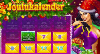 GrandX kasiinos on jõulukalender, kus 1. detsembrist kuni 24. detsembrini on ootamas iga päev uus auhind.