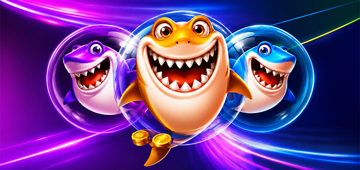 Ava X3000 kasiino, aktiveeri pakkumine ja mängi Shark Pop slotimängu €40 eest ning saad samas mängus 20 tasuta keerutust.